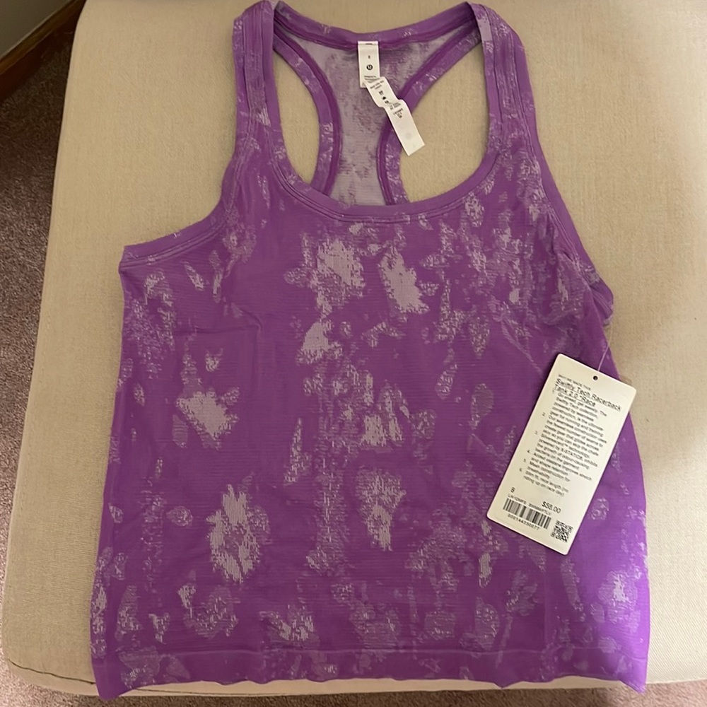 Swiftly Tech Racerback Tank 2.0 *Race Length- Purple size 8